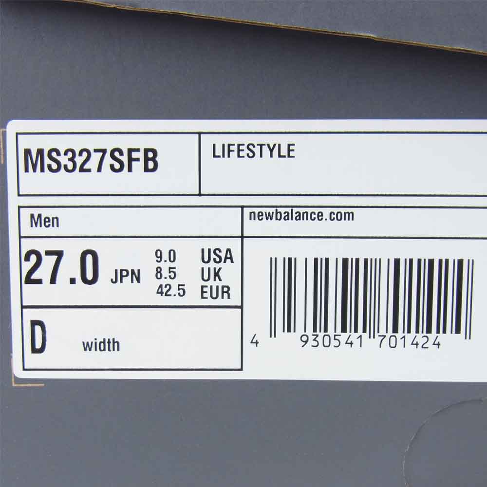 NEW BALANCE ニューバランス MS327SFB ローカット スニーカー ランニング シューズ ネイビー系 27ｃｍ【新古品】【未使用】【中古】