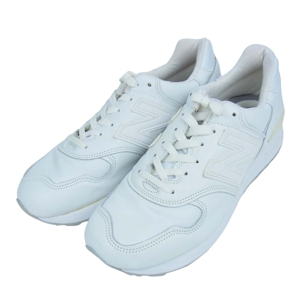 NEW BALANCE ニューバランス M1400JWT USA製 ローカット スニーカー ランニング シューズ ホワイト系 27.5cm【極上美品】【中古】