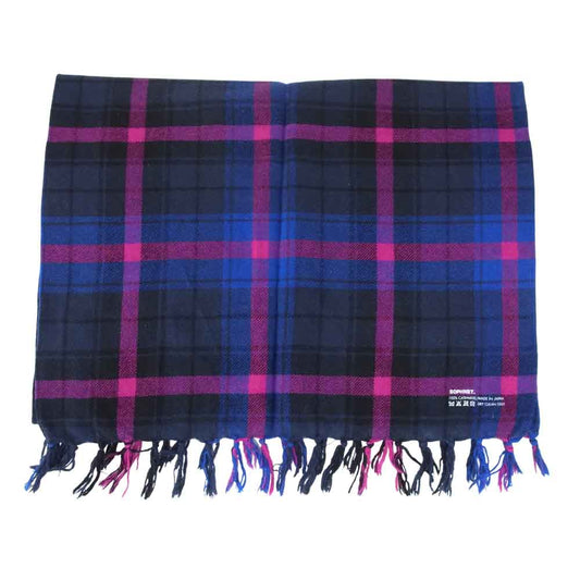 SOPHNET. ソフネット カシミア チェック マフラー マルチカラー系【中古】