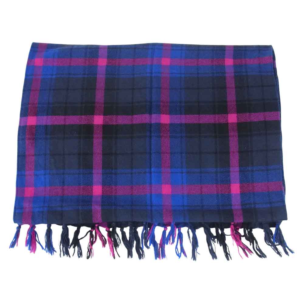 SOPHNET. ソフネット カシミア チェック マフラー マルチカラー系【中古】