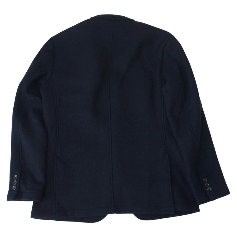 uniform experiment ユニフォームエクスペリメント DOUBLE FACE MELTON 2 BUTTON JACKET ダブルフェイス メルトン バトン ジャケット ネイビー系 2【中古】