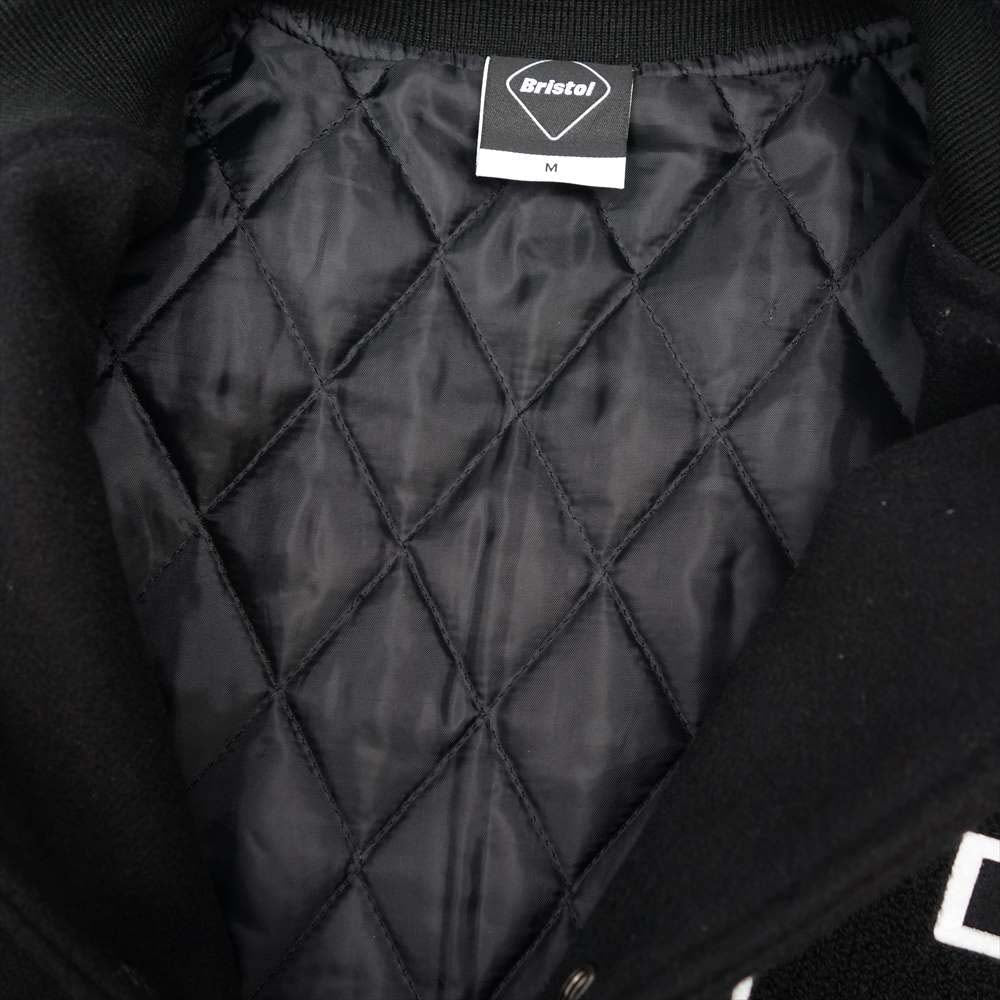 F.C.R.B. エフシーアールビー FCRB-189050 WOOL MELTON STADIUM JACKET メルトン スタジアム ジャケット ブラック系 ホワイト系 M【中古】