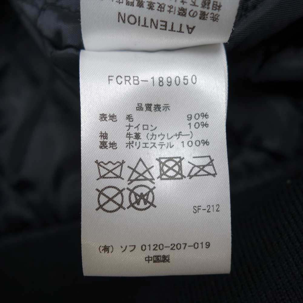 F.C.R.B. エフシーアールビー FCRB-189050 WOOL MELTON STADIUM JACKET メルトン スタジアム ジャケット ブラック系 ホワイト系 M【中古】