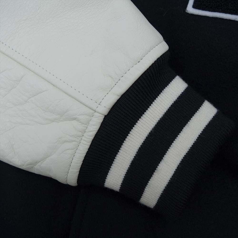 F.C.R.B. エフシーアールビー FCRB-189050 WOOL MELTON STADIUM JACKET メルトン スタジアム ジャケット ブラック系 ホワイト系 M【中古】