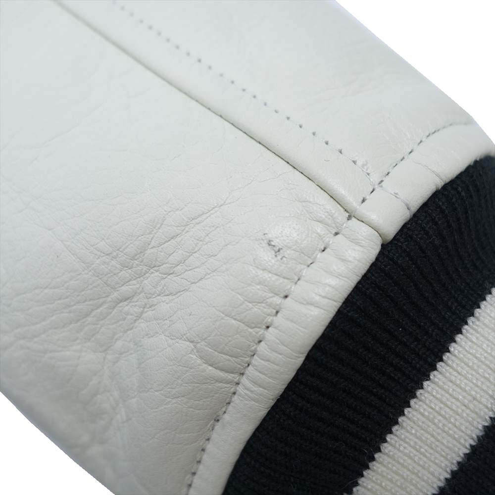 F.C.R.B. エフシーアールビー FCRB-189050 WOOL MELTON STADIUM JACKET メルトン スタジアム ジャケット ブラック系 ホワイト系 M【中古】