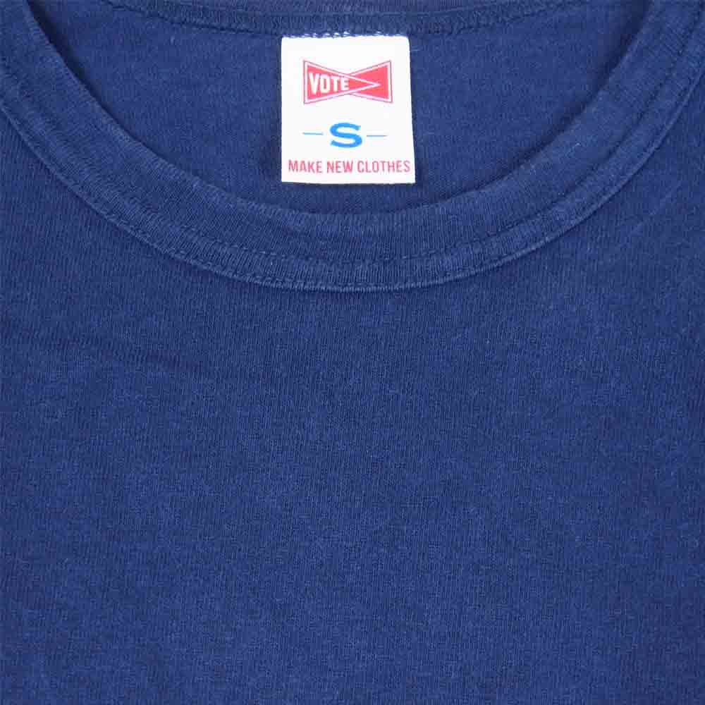 ヴォート メイク ニュー クローズ POCKET TEE ポケット Tシャツ ネイビー系 S【中古】