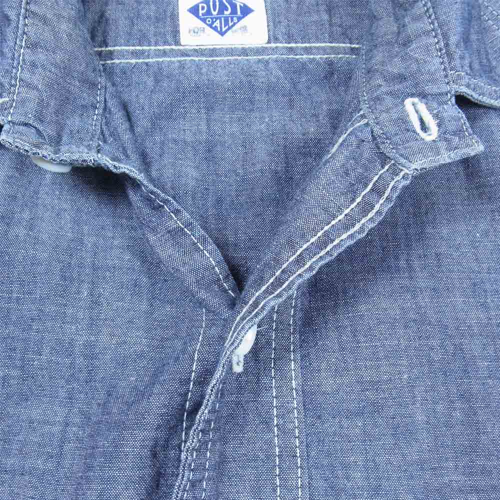 POST OVERALLS ポストオーバーオールズ シャンブレー シャツ USA製