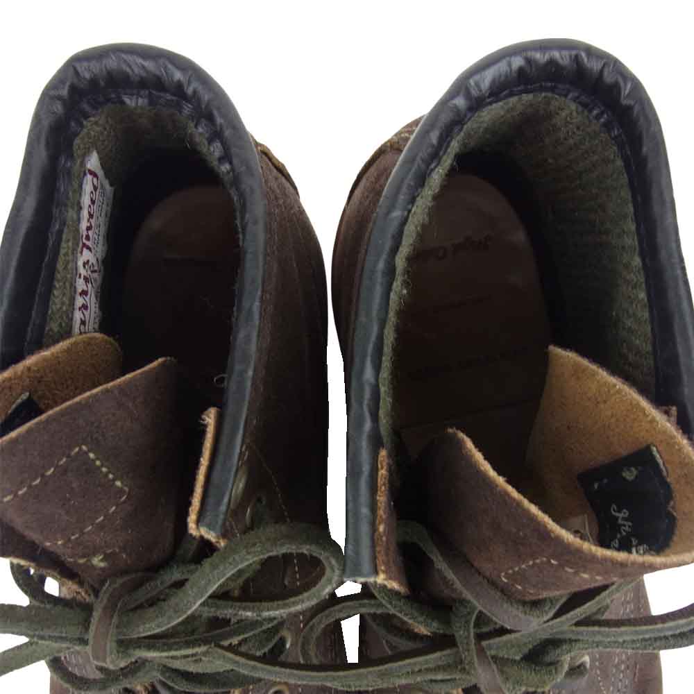 RED WING レッドウィング 4618 × Nigel Cabourn HARRIS TWEED ナイジェル ケーボン ハリスツイード マンソン ブーツ ダークブラウン系 27.5ｃｍ【中古】