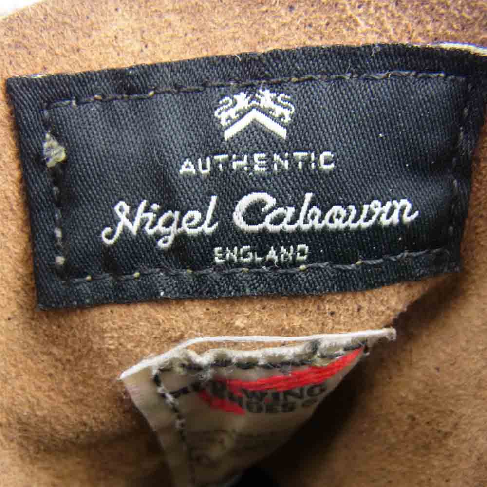RED WING レッドウィング 4618 × Nigel Cabourn HARRIS TWEED ナイジェル ケーボン ハリスツイード マンソン ブーツ ダークブラウン系 27.5ｃｍ【中古】