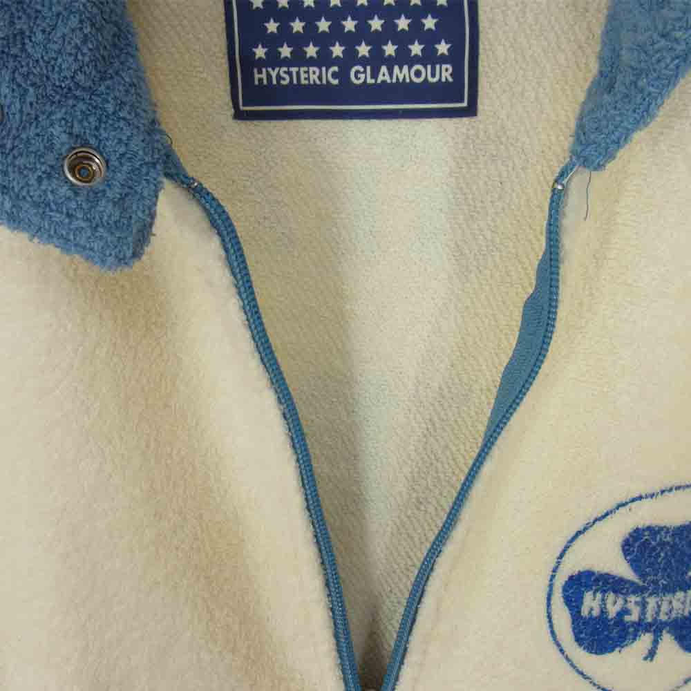 HYSTERIC GLAMOUR ヒステリックグラマー 2CJ-2210 Zip Jacket ジップジャケット ライトブルー系 FREE【中古】