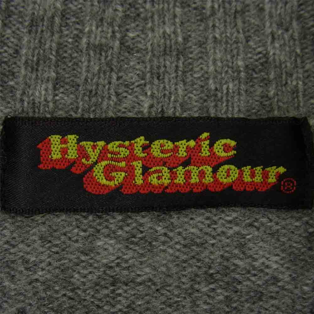 HYSTERIC GLAMOUR ヒステリックグラマー 2NN-0970 ウール タートルネック ニット セーター グレー系 FREE【中古】