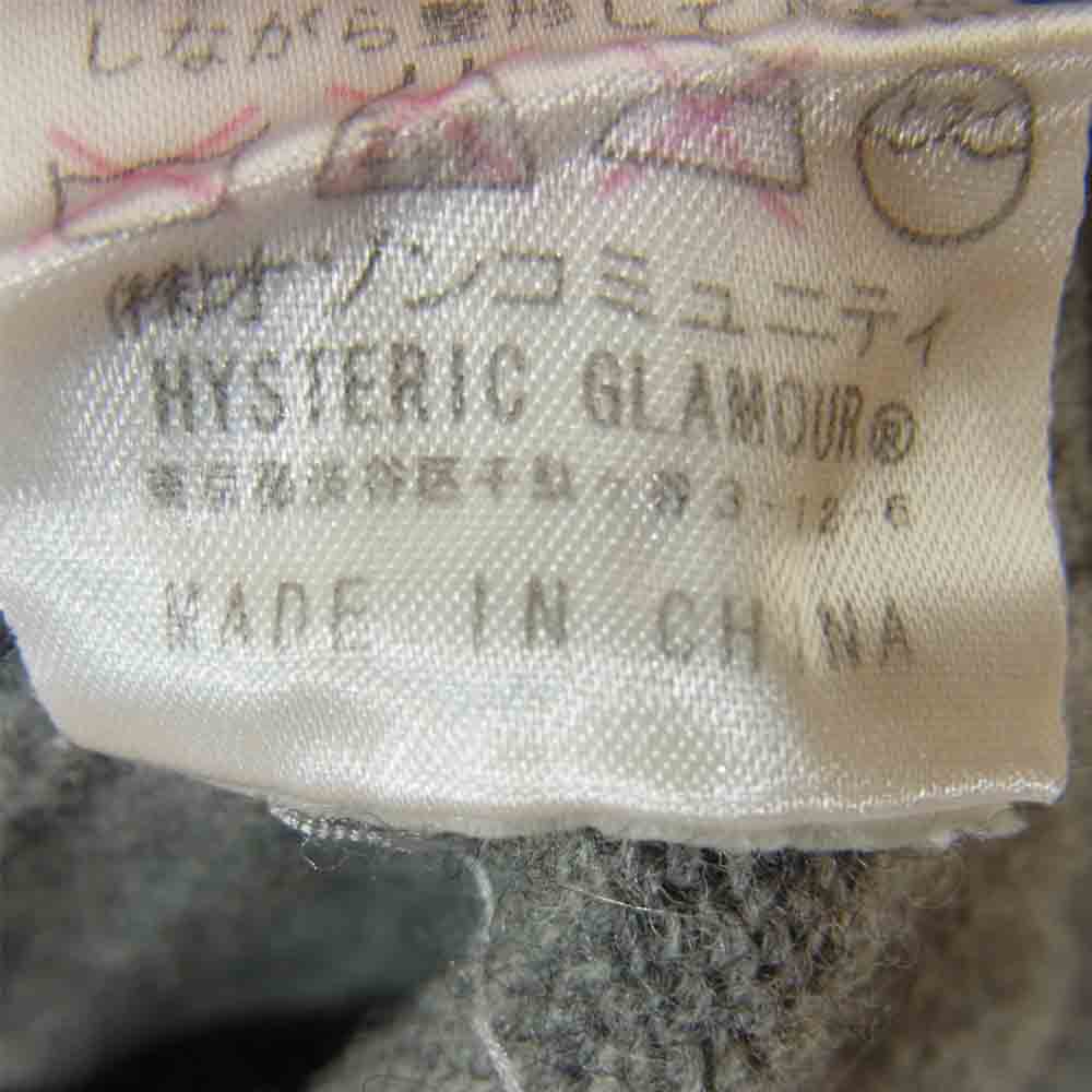 HYSTERIC GLAMOUR ヒステリックグラマー 2NN-0970 ウール タートルネック ニット セーター グレー系 FREE【中古】