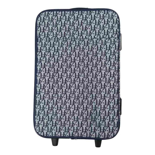 HYSTERIC GLAMOUR ヒステリックグラマー 3QB-3540 総柄 スーツケース キャリーバッグ ネイビー系【中古】