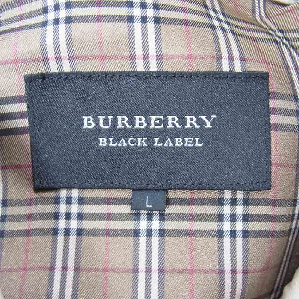 BURBERRY バーバリー BLACK LABEL スプリング ショート丈 トレンチコート トレンチ ベージュ系 L【中古】