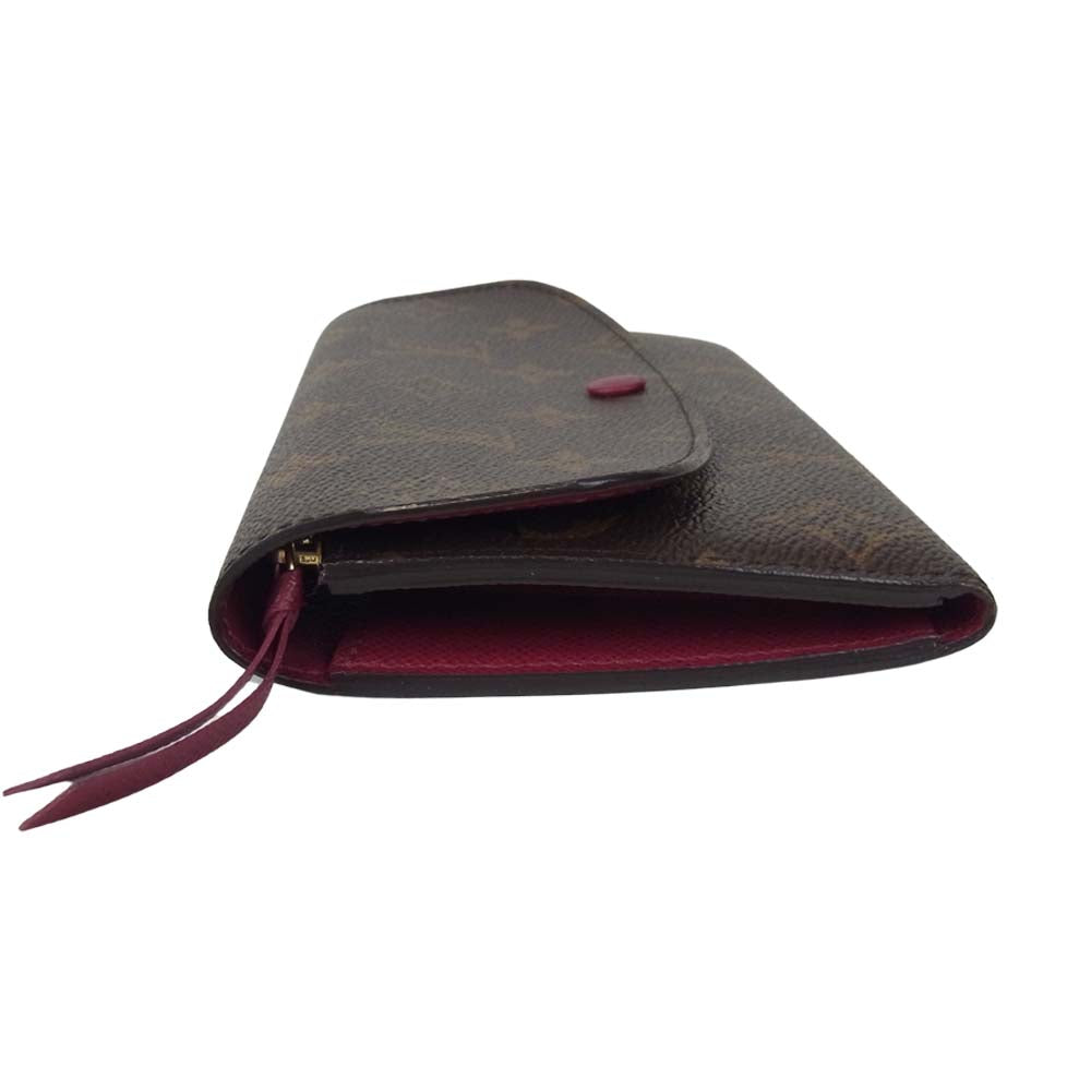 LOUIS VUITTON ルイ・ヴィトン M60697 モノグラム ポルトフォイユ エミリー 長財布 ブラウン系【美品】【中古】