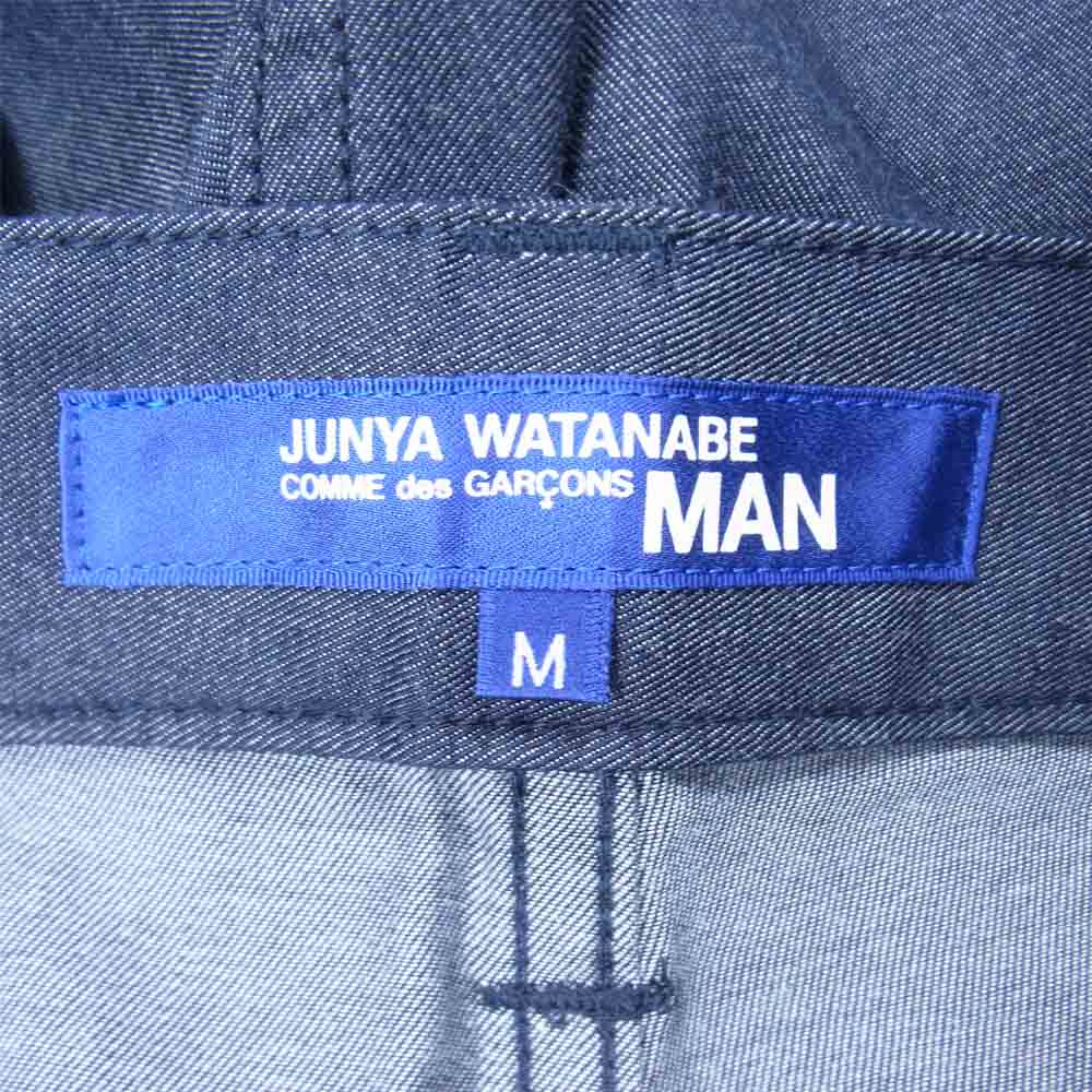 JUNYA WATANABE COMME des GARCONS MAN ジュンヤワタナベコムデギャルソンマン 21SS WG-P012 綿シャンブレー ツイル PT パンツ ブラック系 M【新古品】【未使用】【中古】