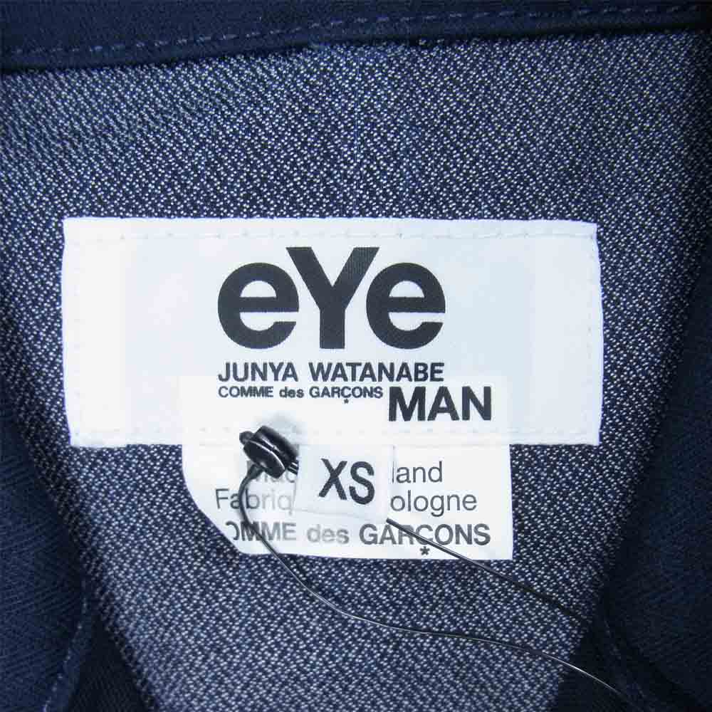 JUNYA WATANABE COMME des GARCONS MAN ジュンヤワタナベコムデギャルソンマン 21SS WG-J909 HERVIER PRODUCTIONS SA エルビエプロダクション ショールカラー ジャケット ブラック系 XS【新古品】【未使用】【中古】