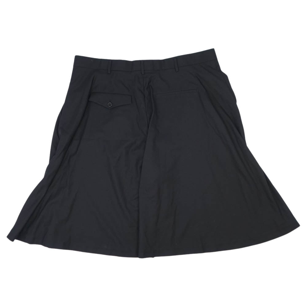 COMME des GARCONS コムデギャルソン 21SS 3G-P003 noir kei ninomiya ウールギャバ ウエストゴム オーバーサイズ PT パンツ ブラック系 XS【新古品】【未使用】【中古】