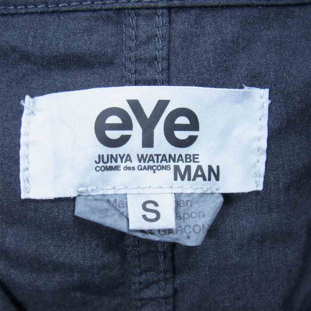JUNYA WATANABE COMME des GARCONS MAN ジュンヤワタナベコムデギャルソンマン 21SS WG-J922 eye 綿ナイロンオックス 製品染め JK ジャケット ブラック系 S【新古品】【未使用】【中古】