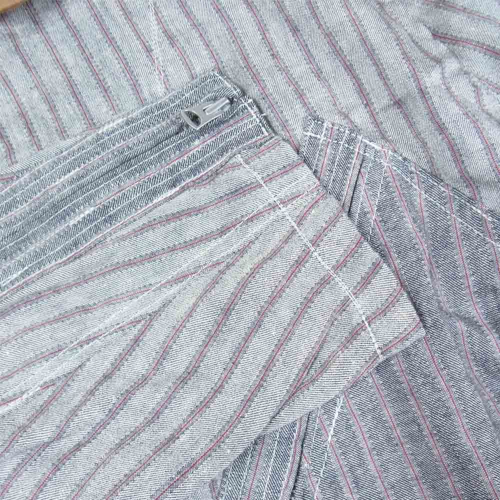 JUNYA WATANABE COMME des GARCONS MAN ジュンヤワタナベコムデギャルソンマン 21SS WG-J036 リネン レーヨン ストライプ ジャケット ベージュグレー系 L【新古品】【未使用】【中古】