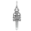 CHROME HEARTS クロムハーツ（原本無） DOUBLE DAGGER ダブルダガー ペンダント ネックレス トップ シルバー系【中古】