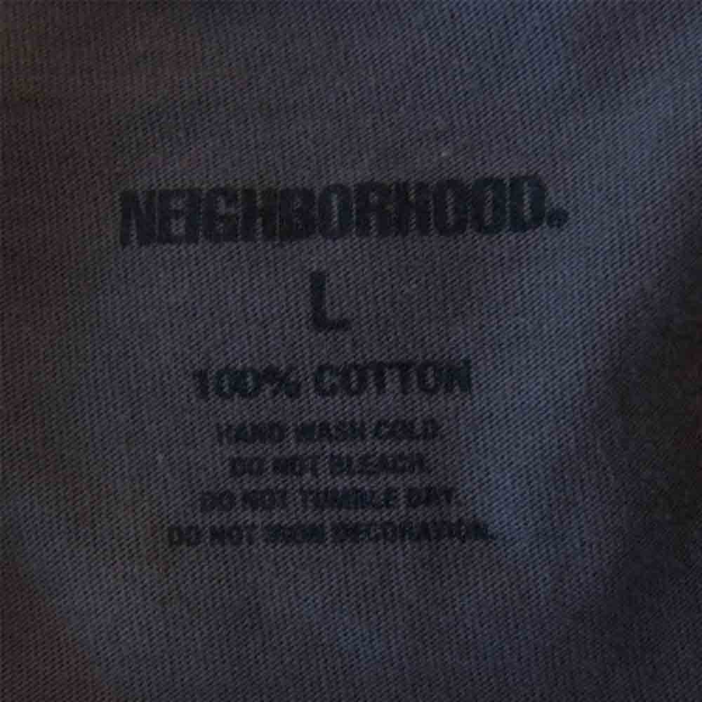 NEIGHBORHOOD ネイバーフッド 21SS LABEL C-TEE S/S ロゴ プリント 半袖 Tシャツ グレー系 L【中古】