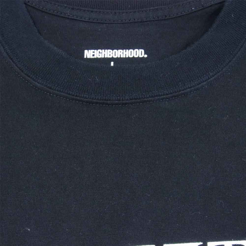 NEIGHBORHOOD ネイバーフッド 21SS Home C-Tee S/S  ロゴ プリント 半袖 Tシャツ ブラック系 L【中古】