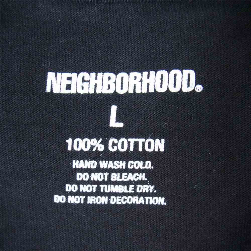NEIGHBORHOOD ネイバーフッド 21SS Home C-Tee S/S  ロゴ プリント 半袖 Tシャツ ブラック系 L【中古】