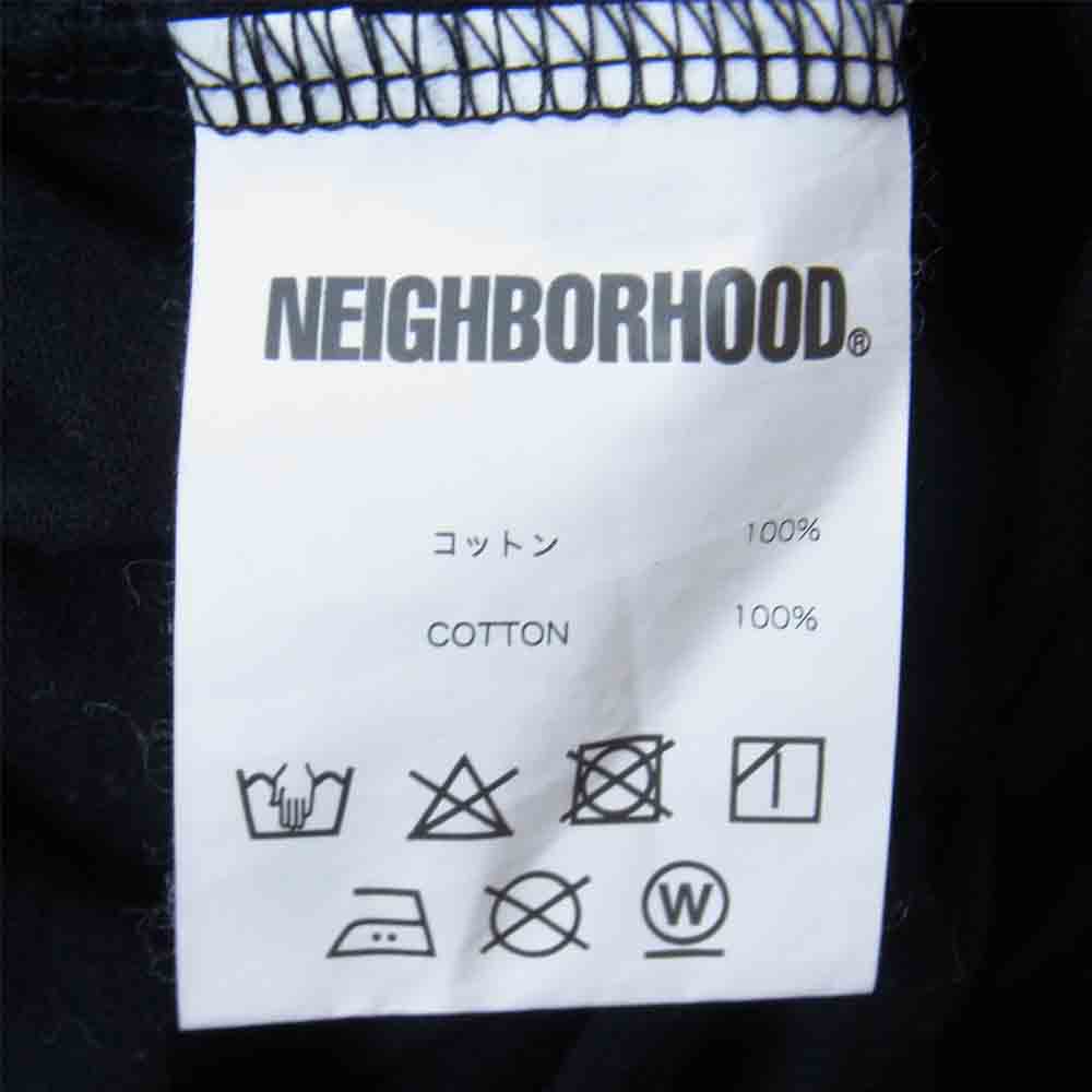 NEIGHBORHOOD ネイバーフッド 21SS Home C-Tee S/S  ロゴ プリント 半袖 Tシャツ ブラック系 L【中古】