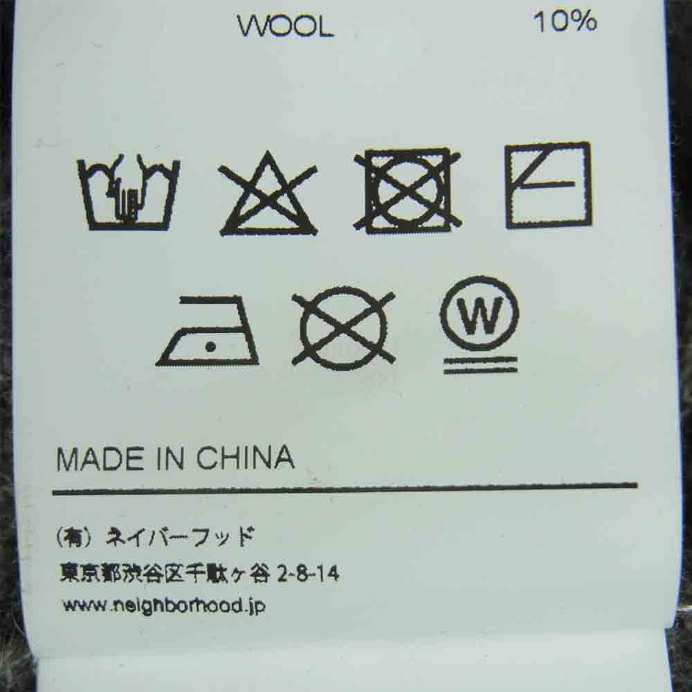 NEIGHBORHOOD ネイバーフッド 20AW 202FUNH-KNM05 MOHAIR CARDIGAN / NA-KNIT.LS モヘア カーディガン グレー系 M【中古】
