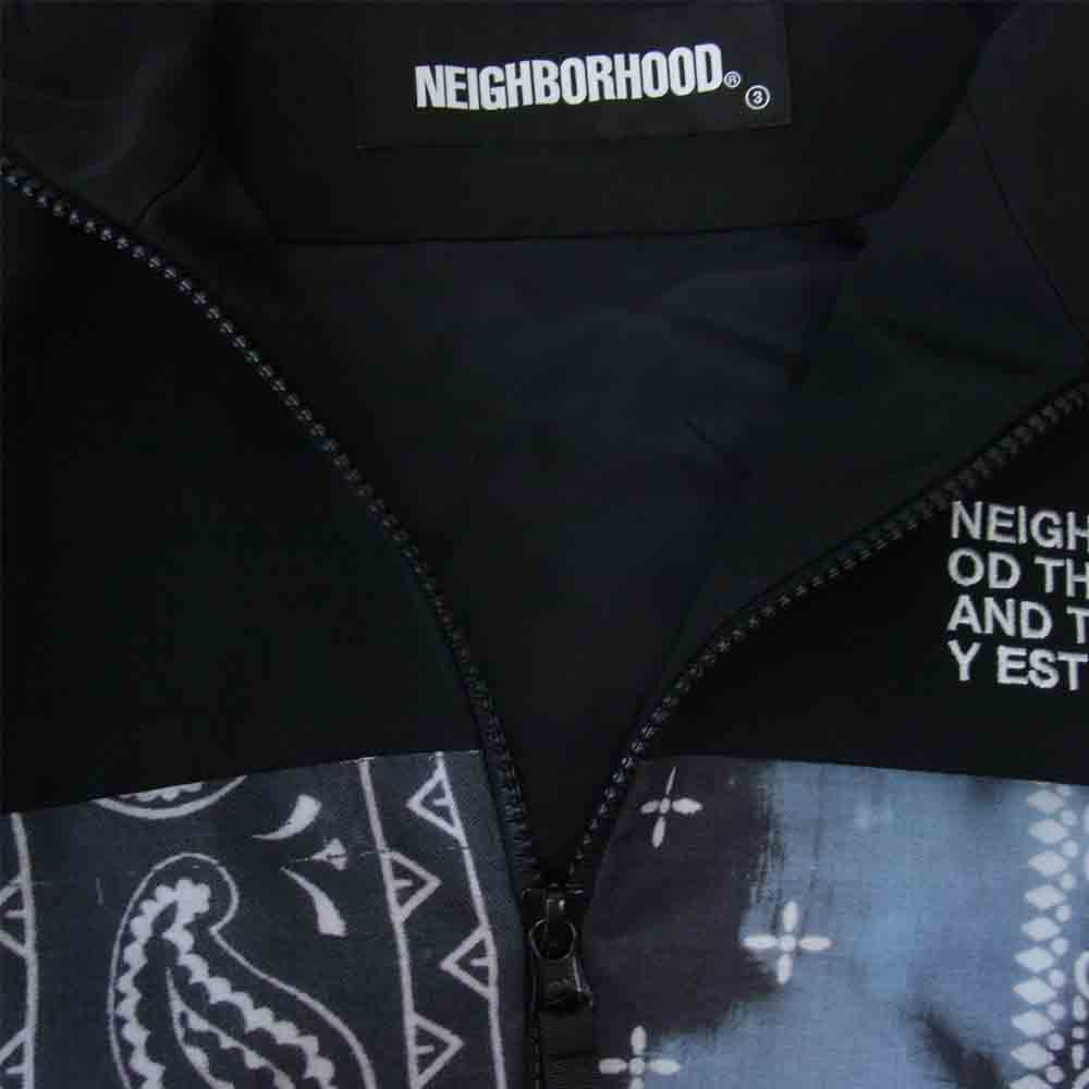 NEIGHBORHOOD ネイバーフッド 21AW 212AQNH-JKM03 BANDANA CHOPPED TRACK / E-JKT バンダナ トラック ジャケット ブラック系 M【新古品】【未使用】【中古】