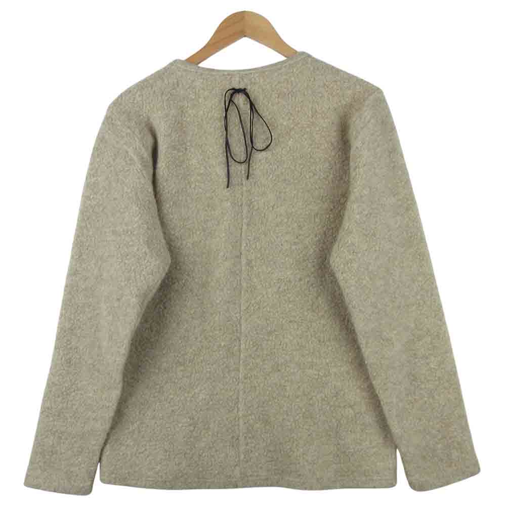 STRUM ストラム 18AW STC085-01 アンゴラ ウール 長袖 Tシャツ 日本製 ベージュ系 L【中古】