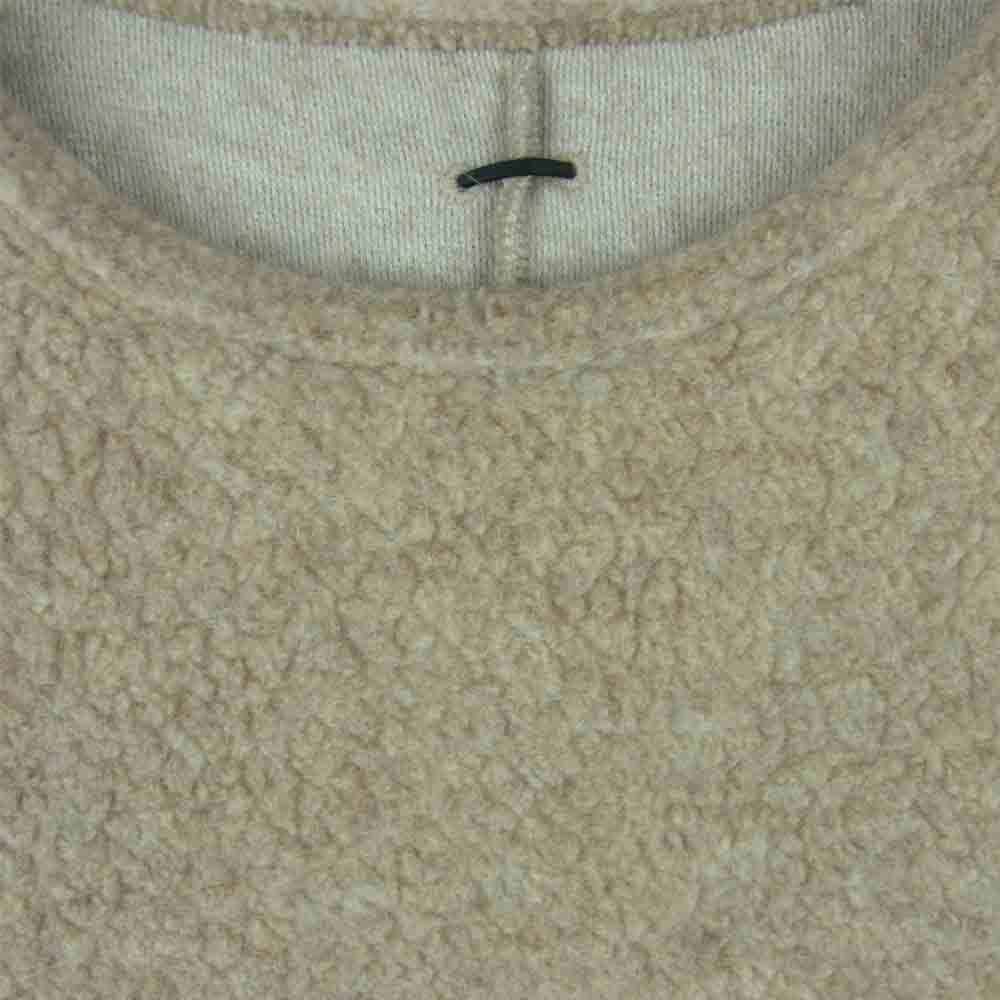 STRUM ストラム 18AW STC085-01 アンゴラ ウール 長袖 Tシャツ 日本製 ベージュ系 L【中古】