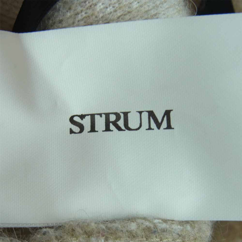 STRUM ストラム 18AW STC085-01 アンゴラ ウール 長袖 Tシャツ 日本製 ベージュ系 L【中古】