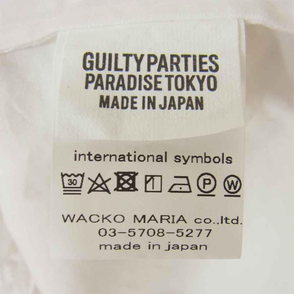 WACKO MARIA ワコマリア 21SS ×WOLF'S HEAD ウルフルズ ヘッド ダボ  シャツ ホワイト系 M【中古】