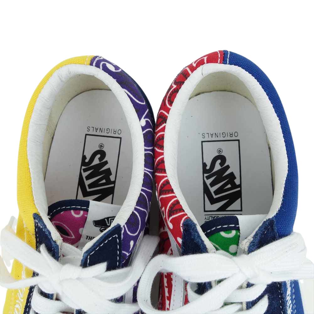 ベドウィン ×VANS OG OLD SKOOL LX バンズ オールド スクール マルチカラー系 ネイビー系 27ｃｍ【新古品】【未使用】【中古】
