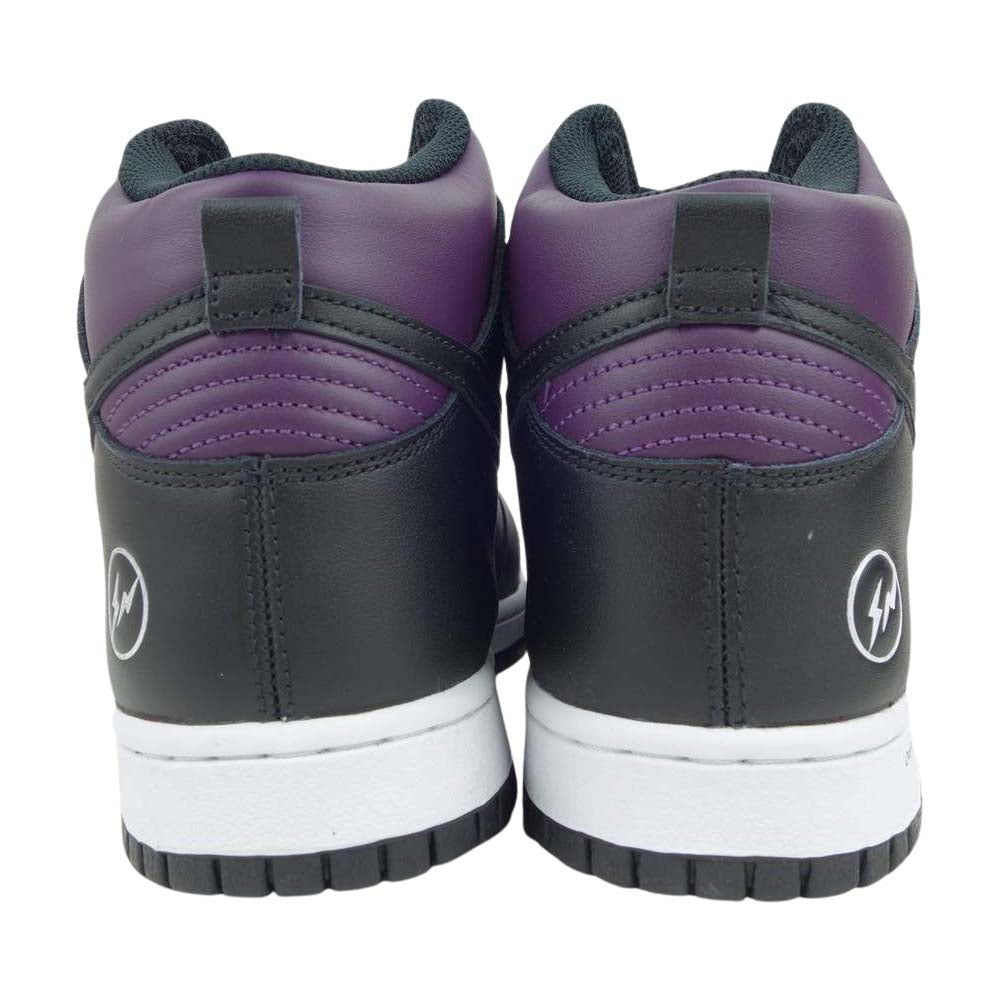 NIKE ナイキ 21SS dj0382-600 未使用 DUNK HI FRAGMENT DESIGN BEIJING ダンク ハイ フラグメント 北京 ブラック系 パープル系 27.5cm【極上美品】【中古】