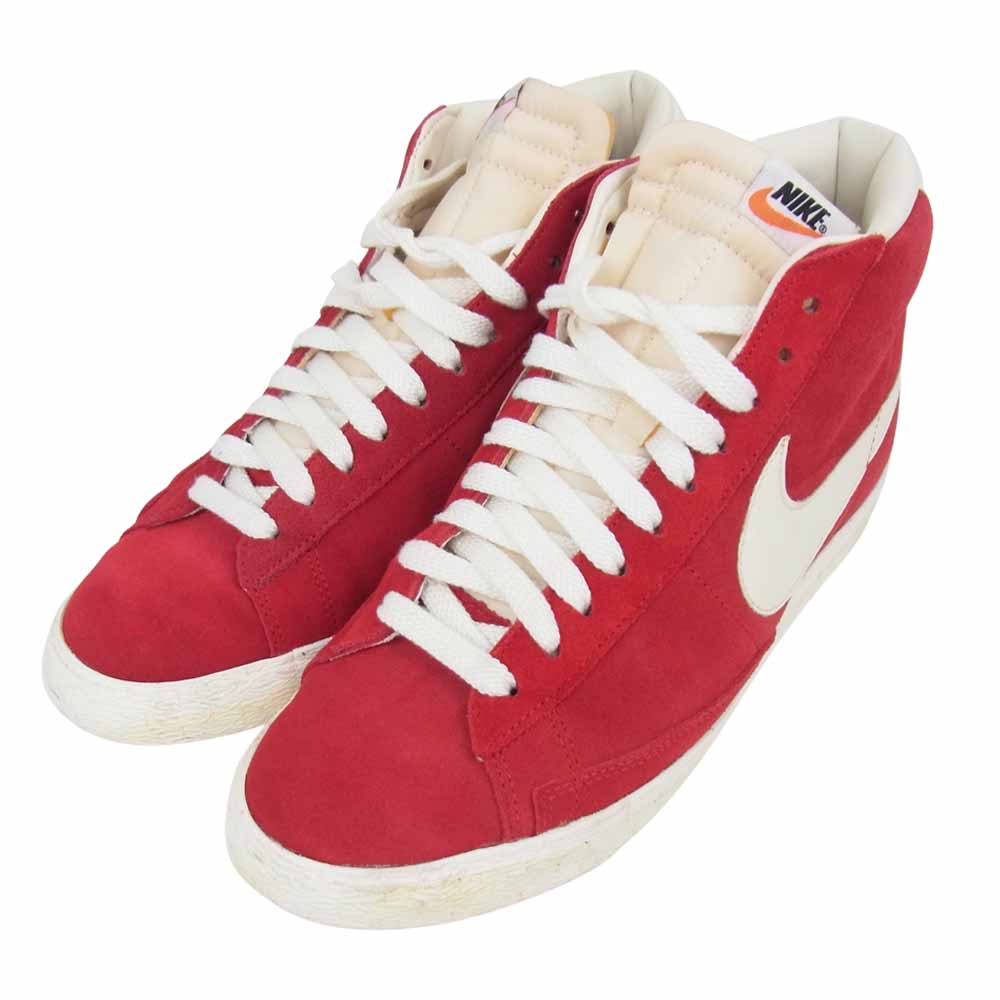 NIKE ナイキ 344344-611 BLAZER HI SUEDE VENT ブレザー ハイ スウェード ヴィンテージ 復刻 レッド系 28cm【中古】