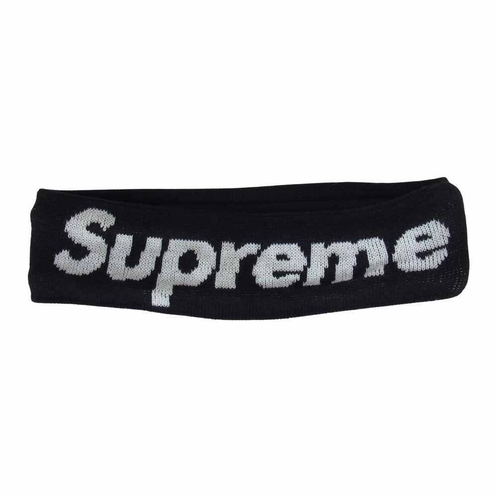 Supreme シュプリーム ×NEW ERA FLEECE LINED HEADBAND ニューエラ ヘッド バンド ヘアバンド ブラック系【中古】