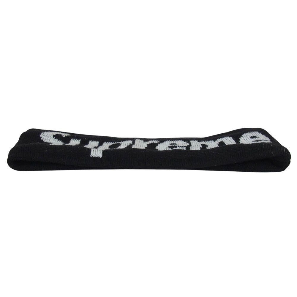Supreme シュプリーム ×NEW ERA FLEECE LINED HEADBAND ニューエラ ヘッド バンド ヘアバンド ブラック系【中古】