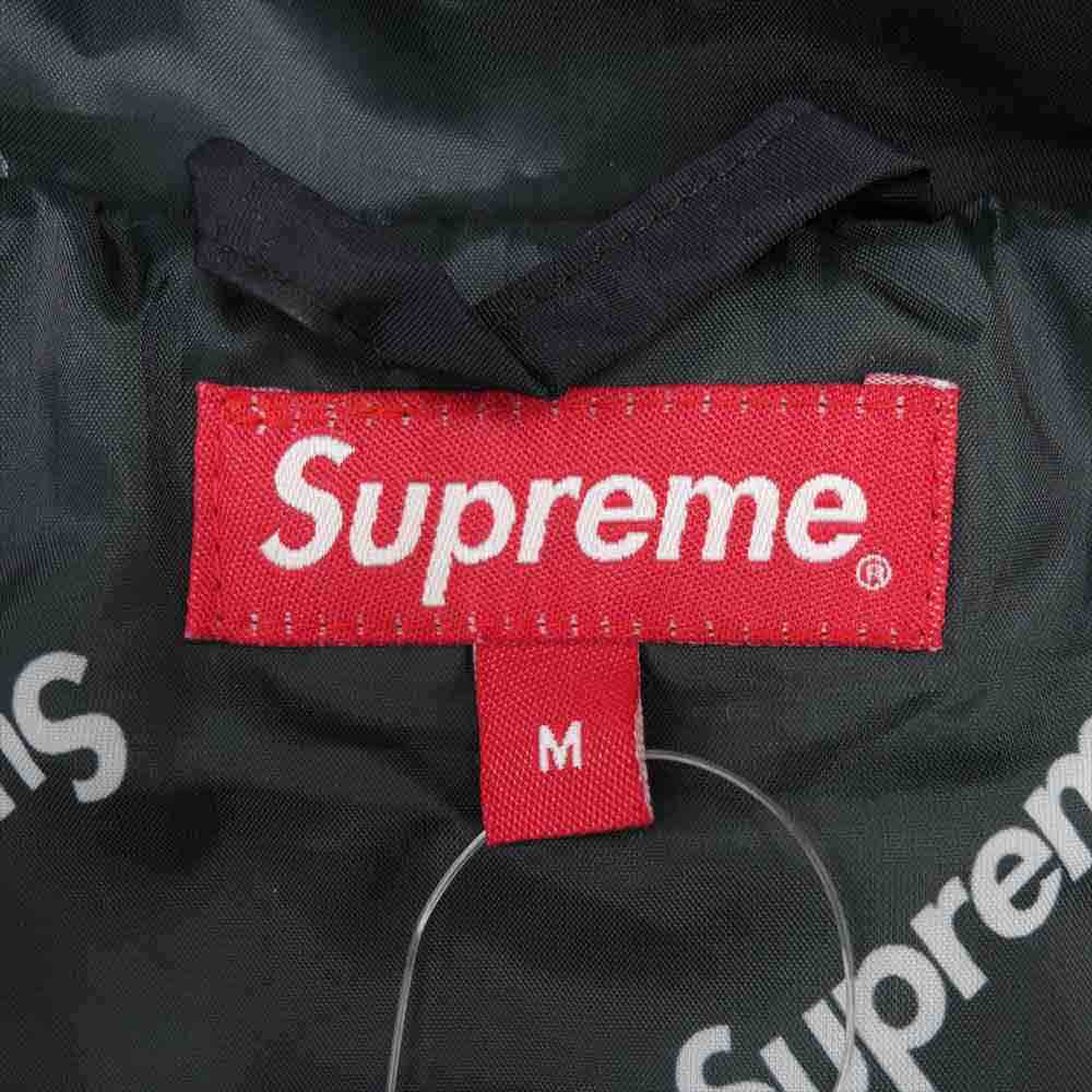 Supreme シュプリーム 17aw HOODED LOGO HALF ZIP POLLOVER ハーフ ジップ プルオーバ－ パーカー ブラック系 M【中古】