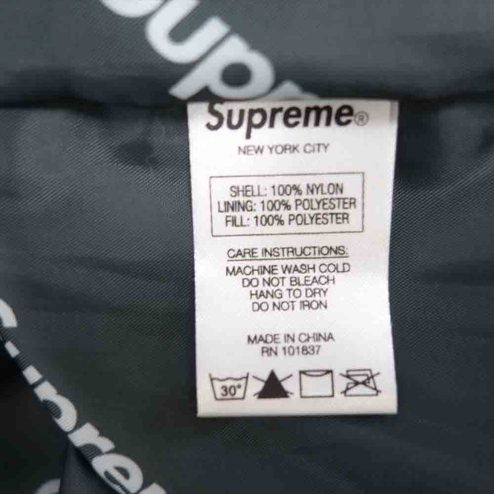 Supreme シュプリーム 17aw HOODED LOGO HALF ZIP POLLOVER ハーフ ジップ プルオーバ－ パーカー ブラック系 M【中古】