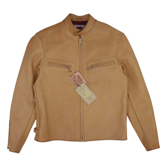 レインボーカントリー RCL-10029H -JE JELADO Horsehide Stand Collar Riders Jacket ホースハイド スタンド シングル ライダース ヌメ革 ヌメ革 40【新古品】【未使用】【中古】