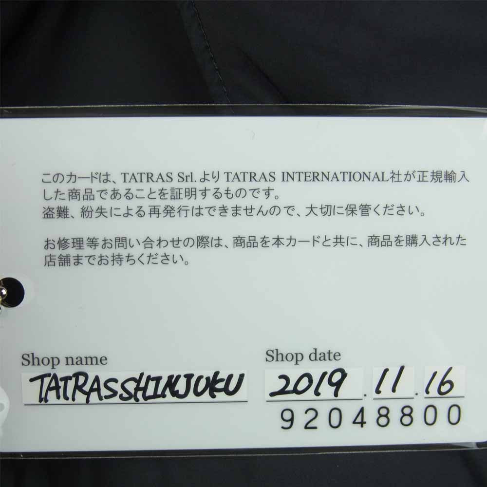 TATRAS タトラス LTK20A4164 国内正規品 VARENA ヴァレナ ナイロン ショート ダウン コート ジャケット ブラック系 01【美品】【中古】