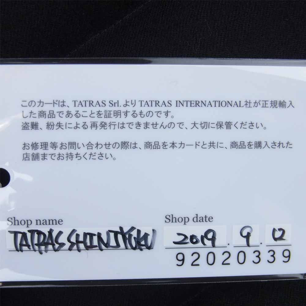 TATRAS タトラス LTA20A4571 国内正規品 LAVIANA ラヴィアナ ラクーンファー フード付き ウール ダウン ジャケット コート ブラック系 01【極上美品】【中古】