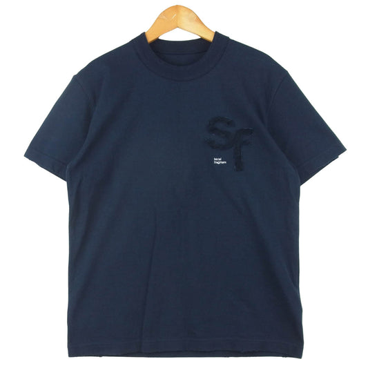 Sacai サカイ 21-0314S Fragment T-Shirt フラグメント 半袖 Tシャツ ダークネイビー系【新古品】【未使用】【中古】