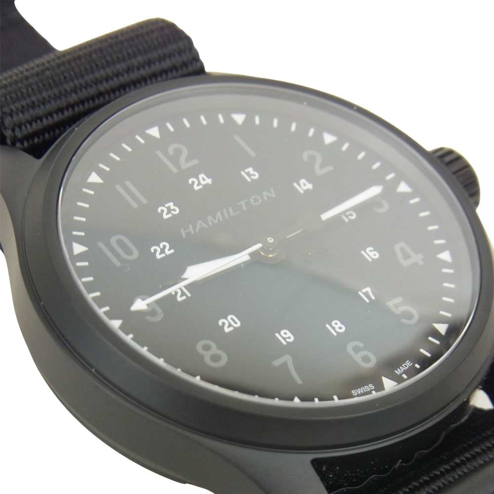 HAMILTON ハミルトン × N. Hoolywood 21AW H89325430 Limited Edition エヌハリウッド 300本限定 カーキ フィールド オート 自動巻 時計 ブラック系【新古品】【未使用】【中古】