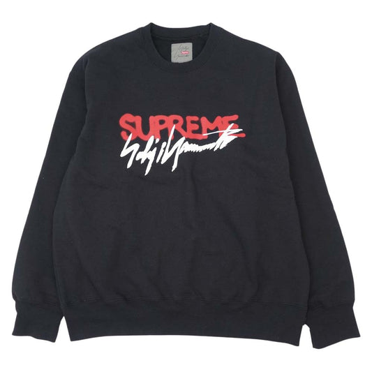 Supreme シュプリーム 20AW × Yohji Yamamoto Crew neck ヨウジ ヤマモト クルー ネック ブラック系 L【中古】
