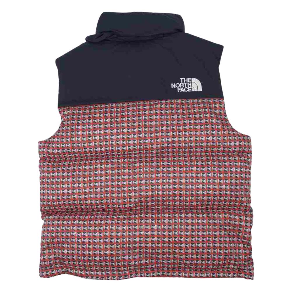Supreme シュプリーム 21SS × The North Face Studded Nuptse Vest Red ノース フェイス スタッズ ヌプシ ベスト レッド マルチカラー系 M【新古品】【未使用】【中古】