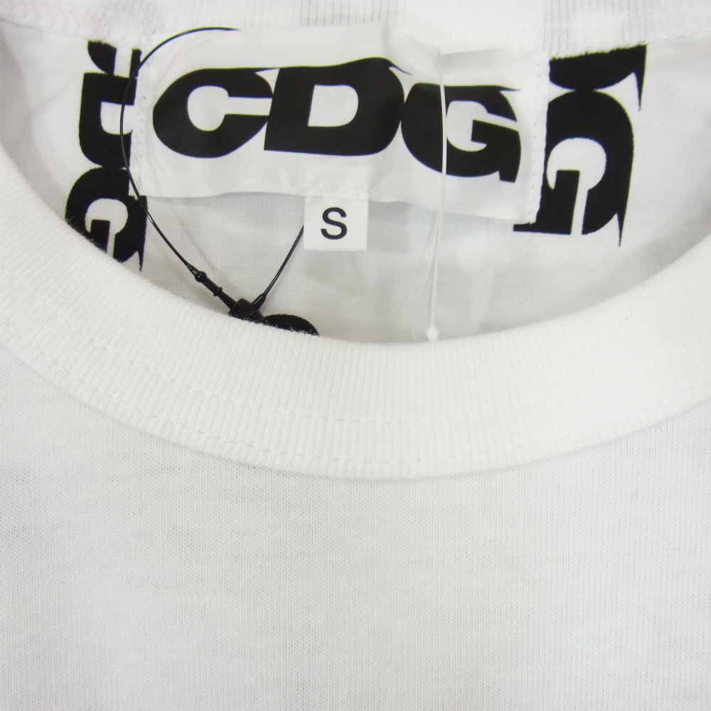 COMME des GARCONS コムデギャルソン CDG STUSSYステューシー SZ-B007 切替 総柄 長袖 シャツ ホワイト系 S【新古品】【未使用】【中古】